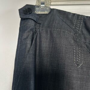 Theory Dark Denim colored Straight Leg cotton Pants “Brione”